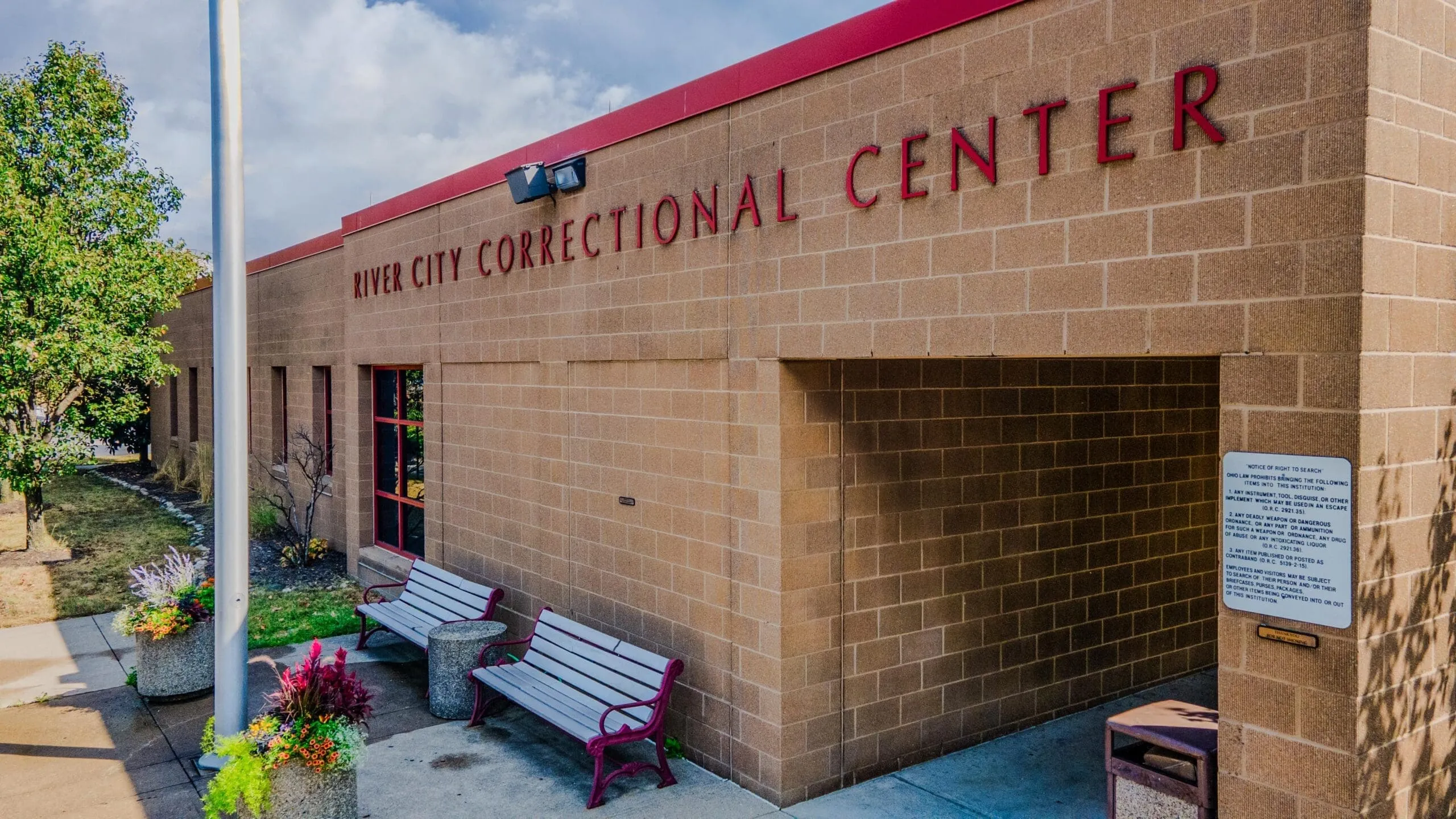 Aerial view of River City Correctional Center and Camp Washington